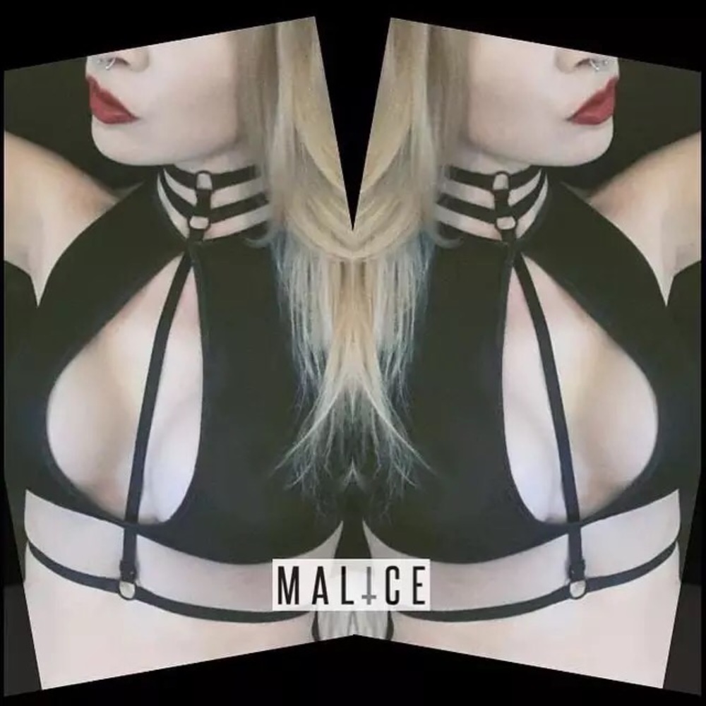 Sexy Lingerie Garter Strappy Cage Bra